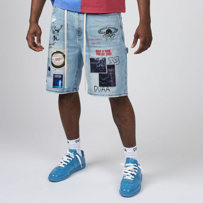 DUAA TELEPORT BLUE SHORT