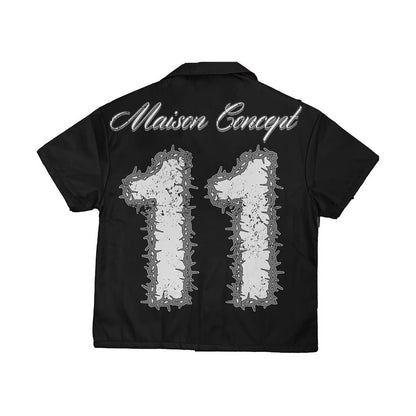 Concept 11 Top" Black SET with shorts