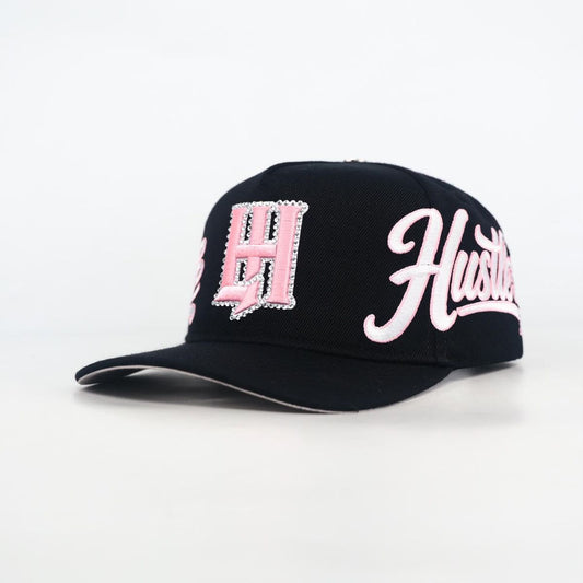 Life Hustlers Hat  ( BLACK & PINK)