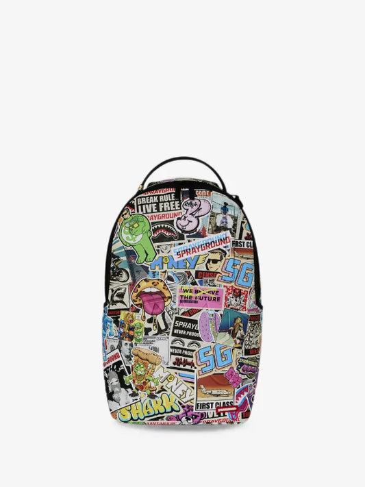 SPRAYGROUND PUNK STICKER SHARK BACKPACK