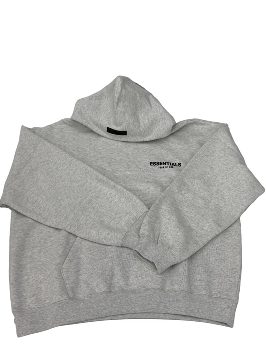 FEAR OF GOD ESSENTIALS FLEECE HOODIE GREY