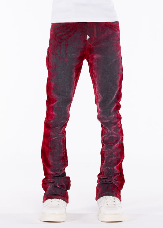 GUAPI Blood Red Laser Heavens Vault Denim