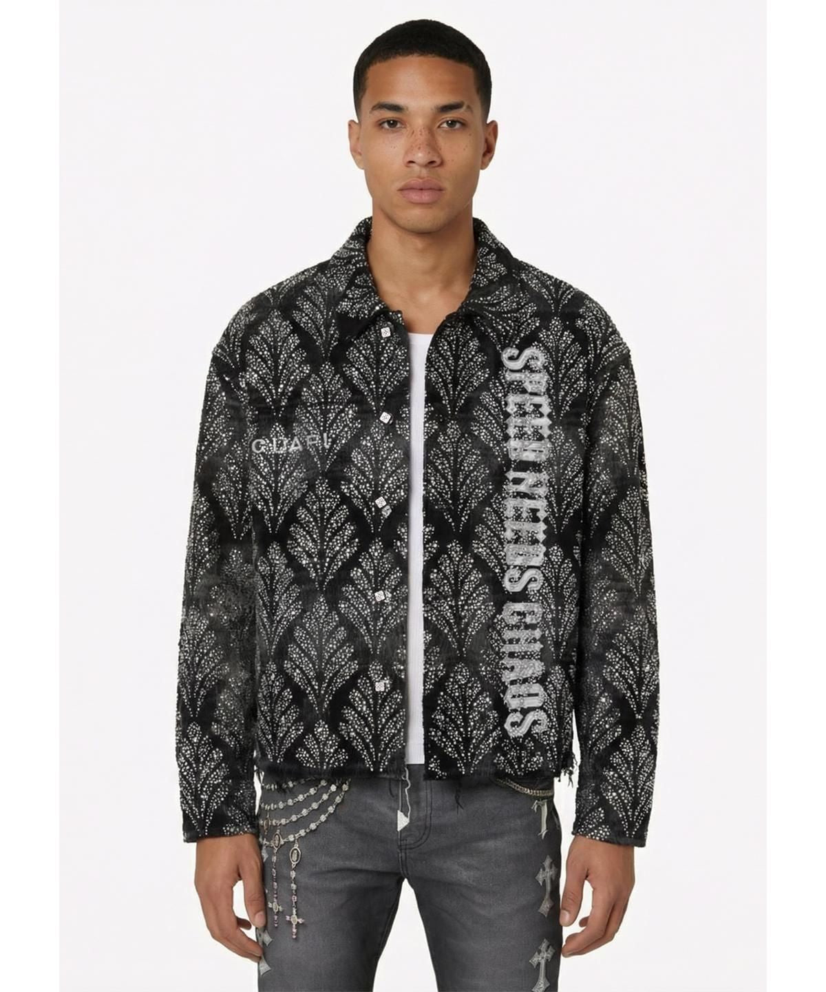 GUAPI Obsidian Black Embelished Shirt