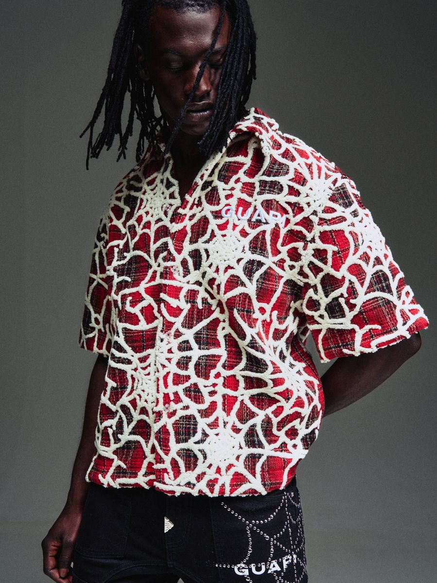 GUAPI BLOOD RED WIDOW WEB SHIRT