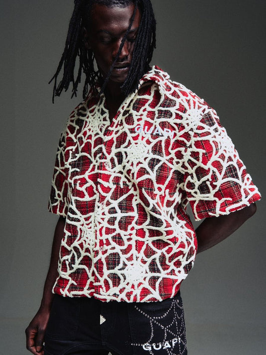 GUAPI BLOOD RED WIDOW WEB SHIRT
