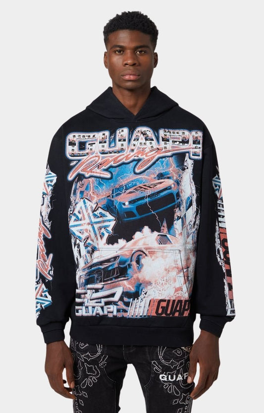 GUAPI BLACK NITRO DRIFT HOODIE V1