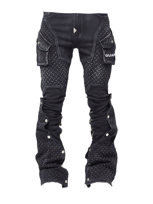 GUAPI VINTAGE BLACK STEEL PLATE DENIM