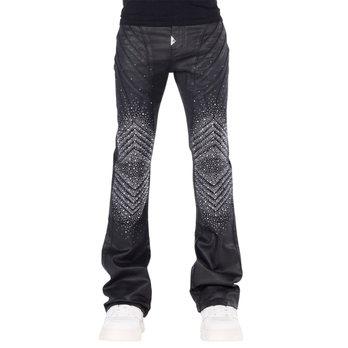Guapi Obsidian Black Waxed Knight Denim Jeans