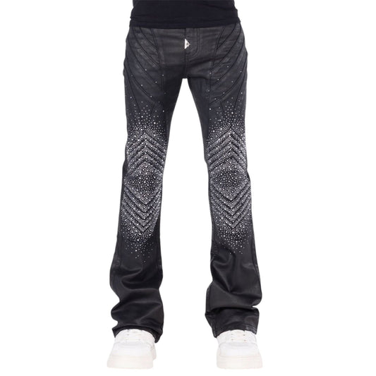 Guapi Obsidian Black Waxed Knight Denim Jeans