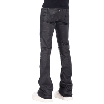Guapi Obsidian Black Waxed Knight Denim Jeans