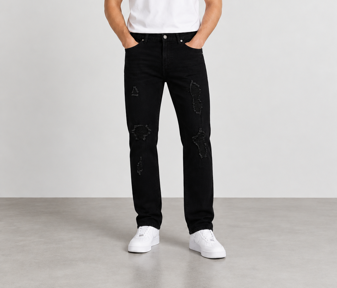 SBO WASH BLACK SKINNY JEANS NEGRO C