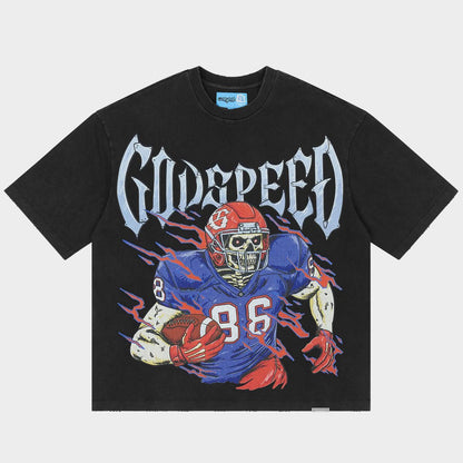 Godspeed End Zone T-shirt (Black)