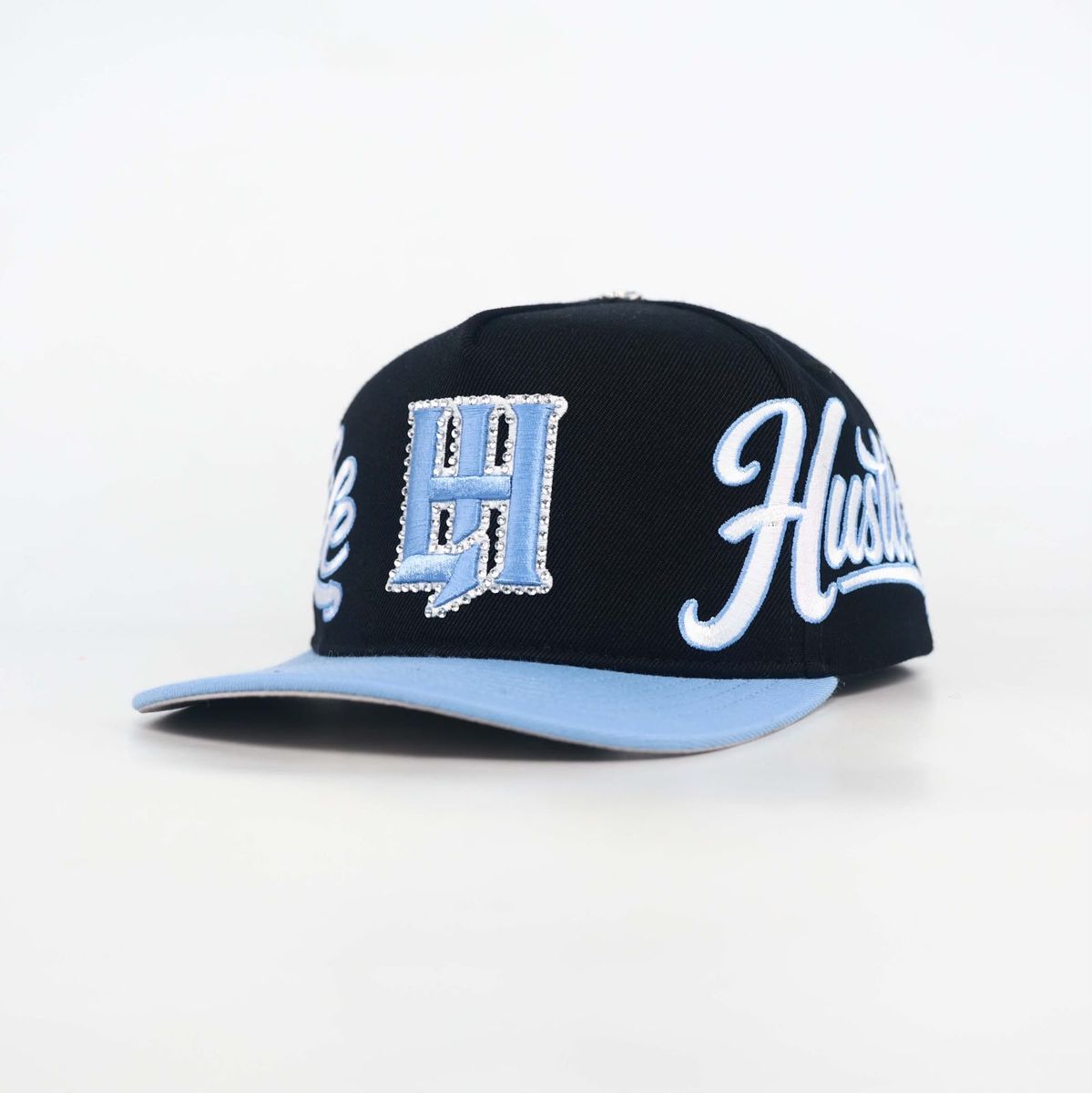 LIFE HUSTLERS UNC HAT Black with Blue