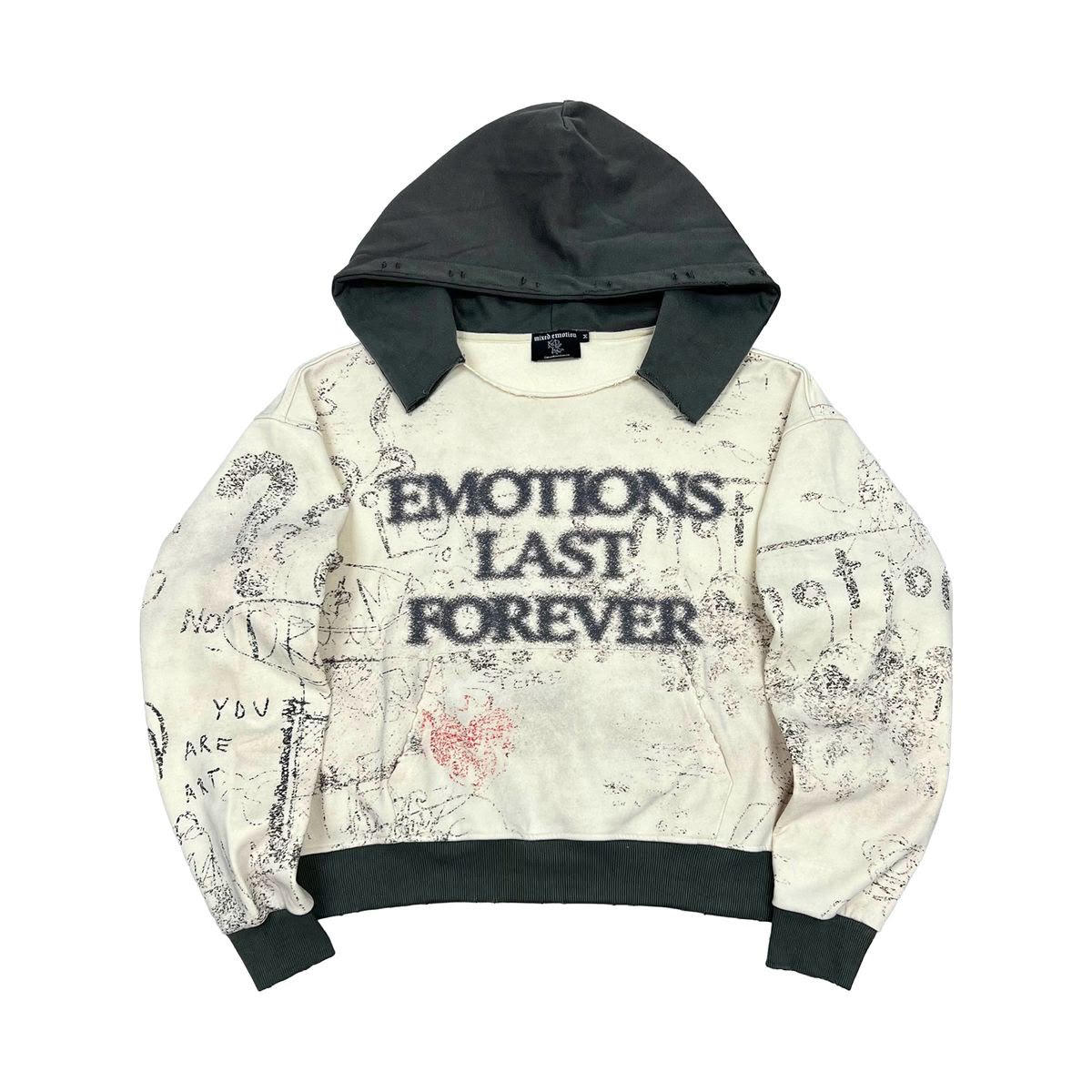 MIXED EMOTIONS Black “Last Forever” Hoodie