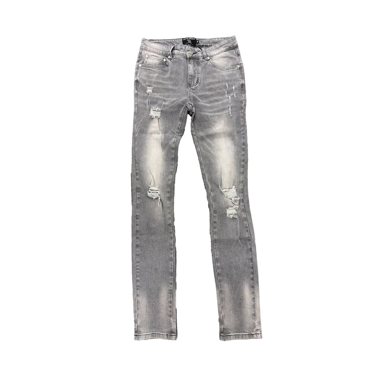 MIXED EMOTION Grey “001” Denim