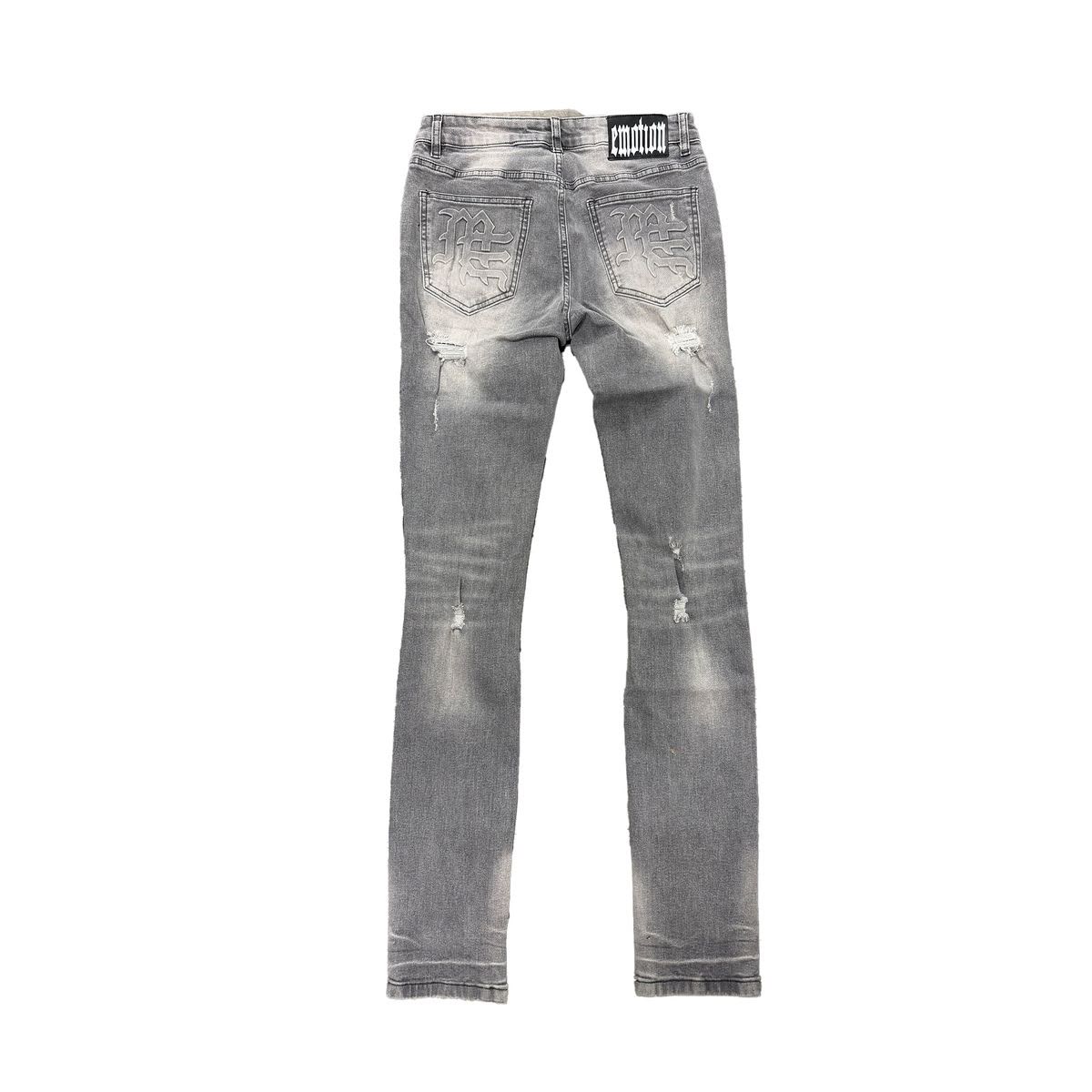 MIXED EMOTION Grey “001” Denim