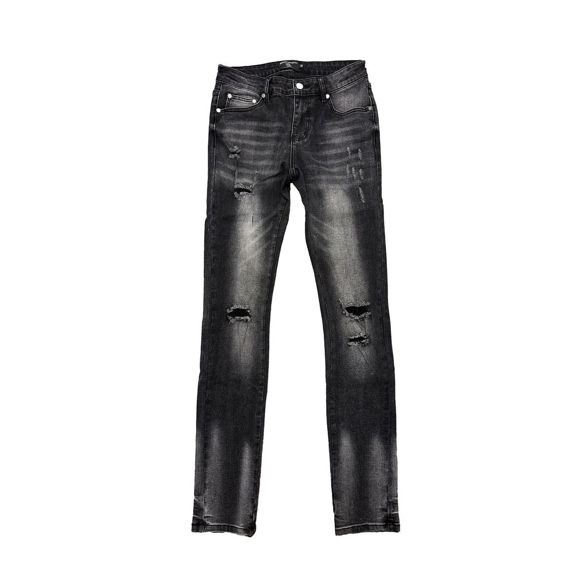 MIXED EMOTION Black “001” Denim