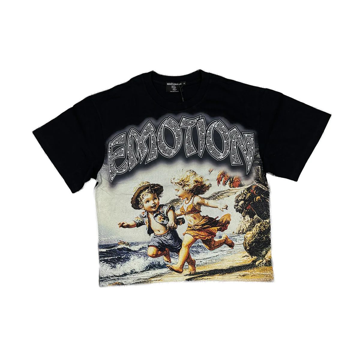Black seaside tee