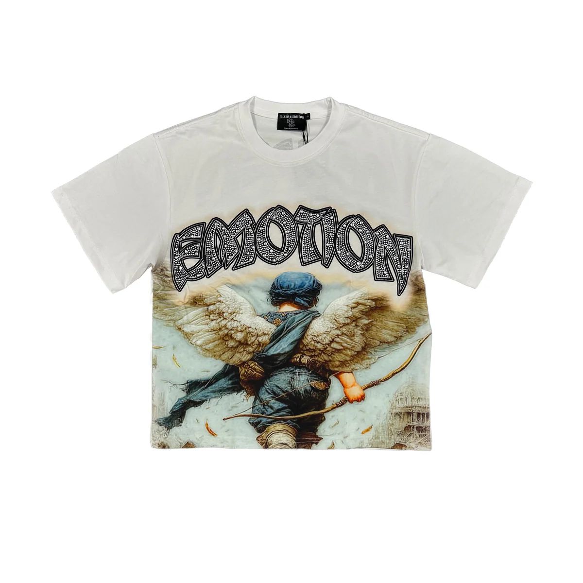 White arch angel tee
