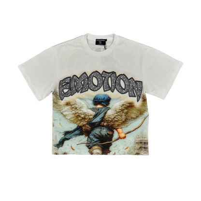 White arch angel tee