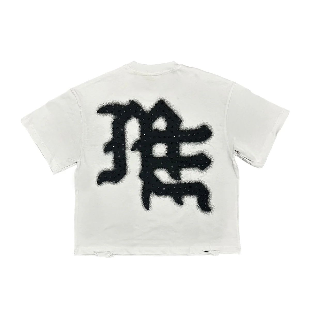 White end rhinestone tee