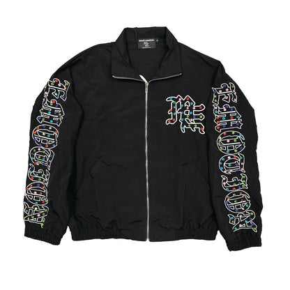 Me rhinestone nylon jacket