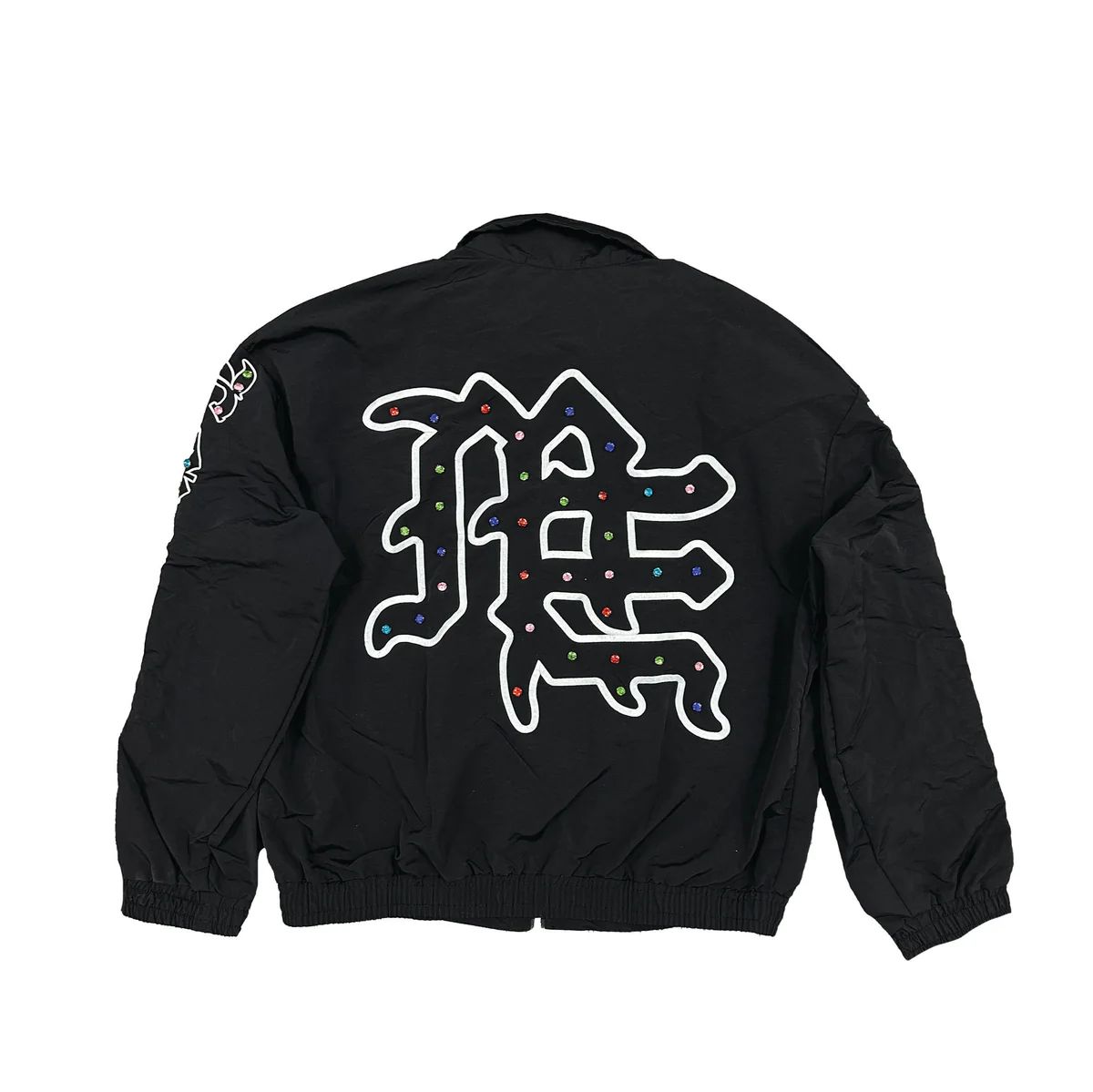 Me rhinestone nylon jacket