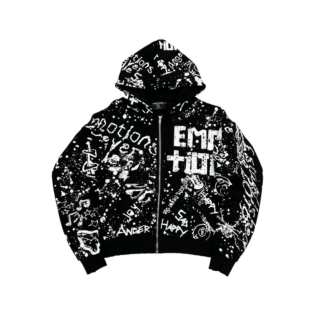 Black graffiti jacket