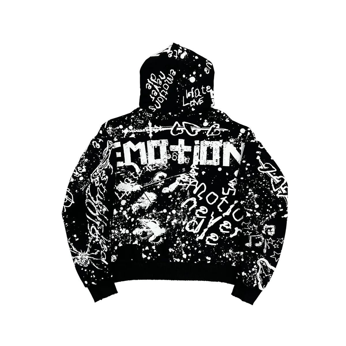 Black graffiti jacket