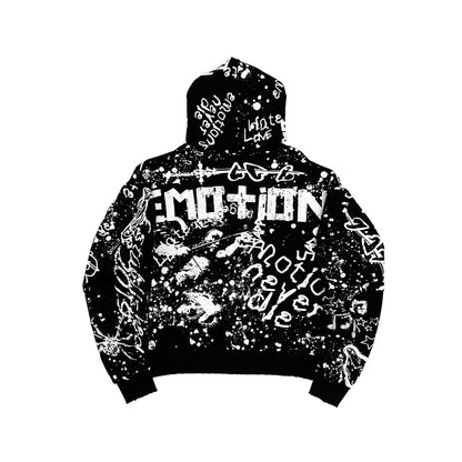 Black graffiti jacket