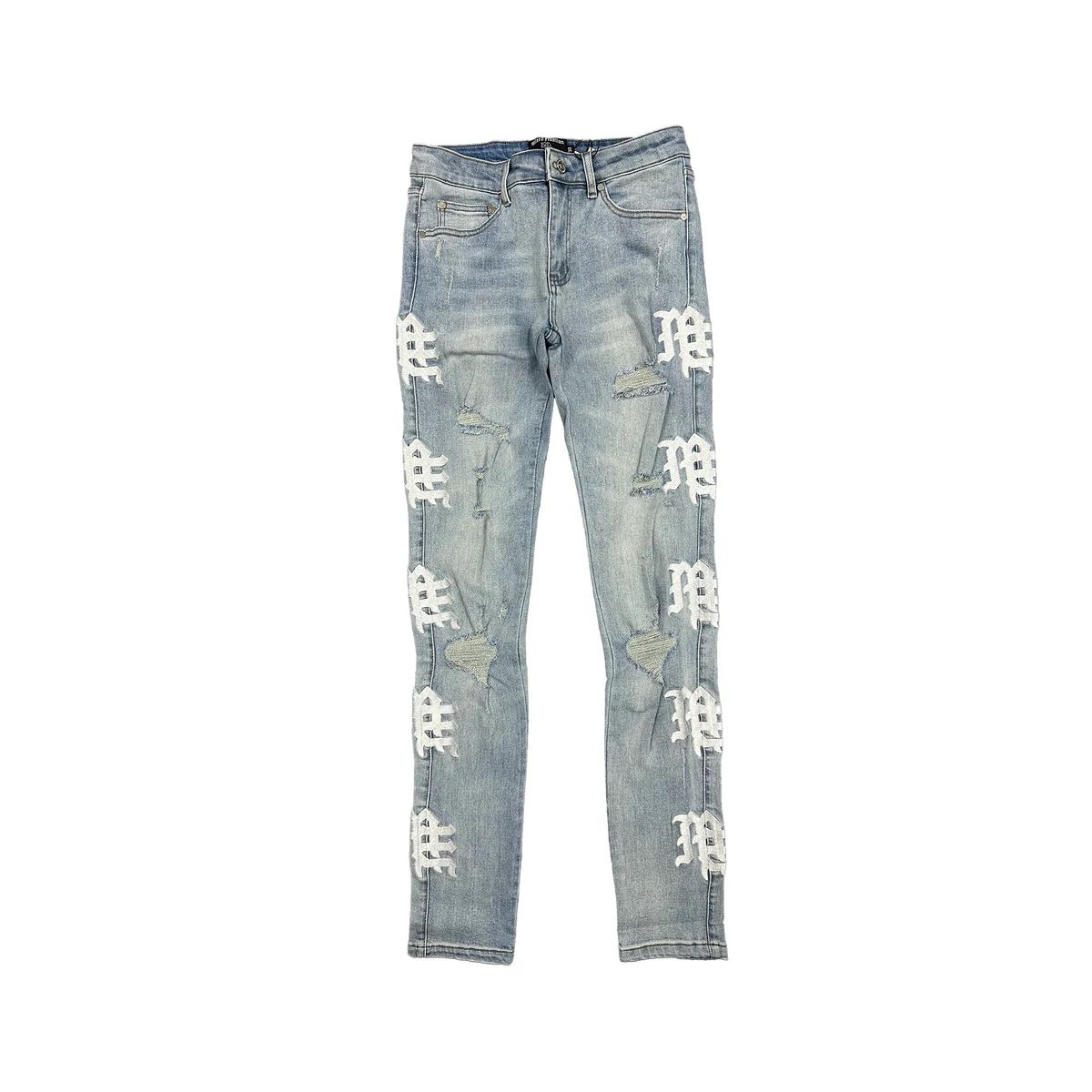 Sea monogram denim