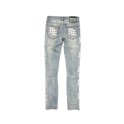Sea monogram denim