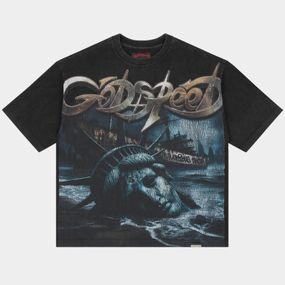 Godspeed Liberty Ruins Tee black T shirt