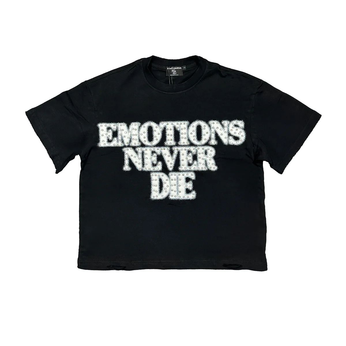 Black end rhinestone