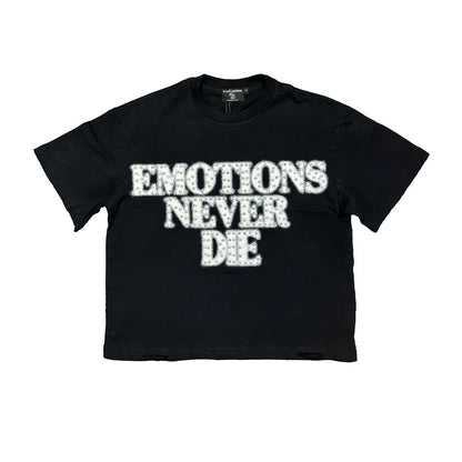 Black end rhinestone