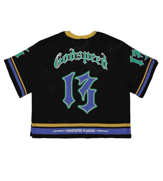 Godspeed new york first down jersey black/yelow/blue