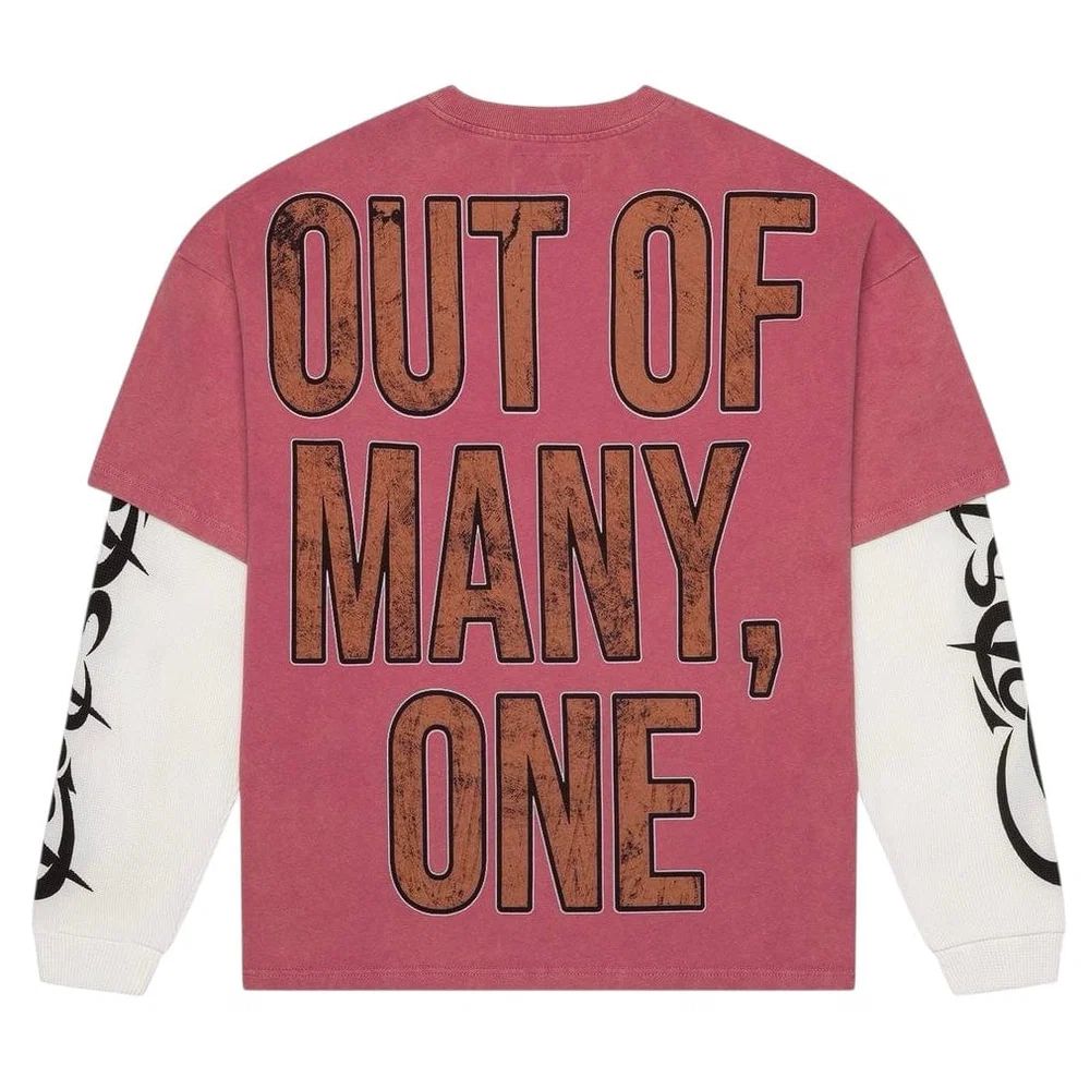 GODSPEED SPACE TRAVELER LAYERED L/S TEE PINK