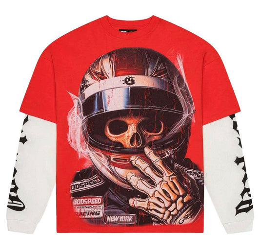 Godspeed Mens F1 World Cup Crew Neck T-Shirt Red