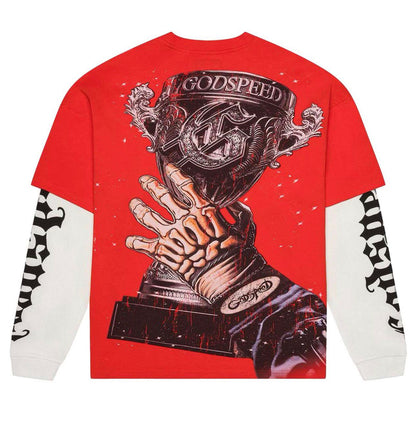 Godspeed Mens F1 World Cup Crew Neck T-Shirt Red