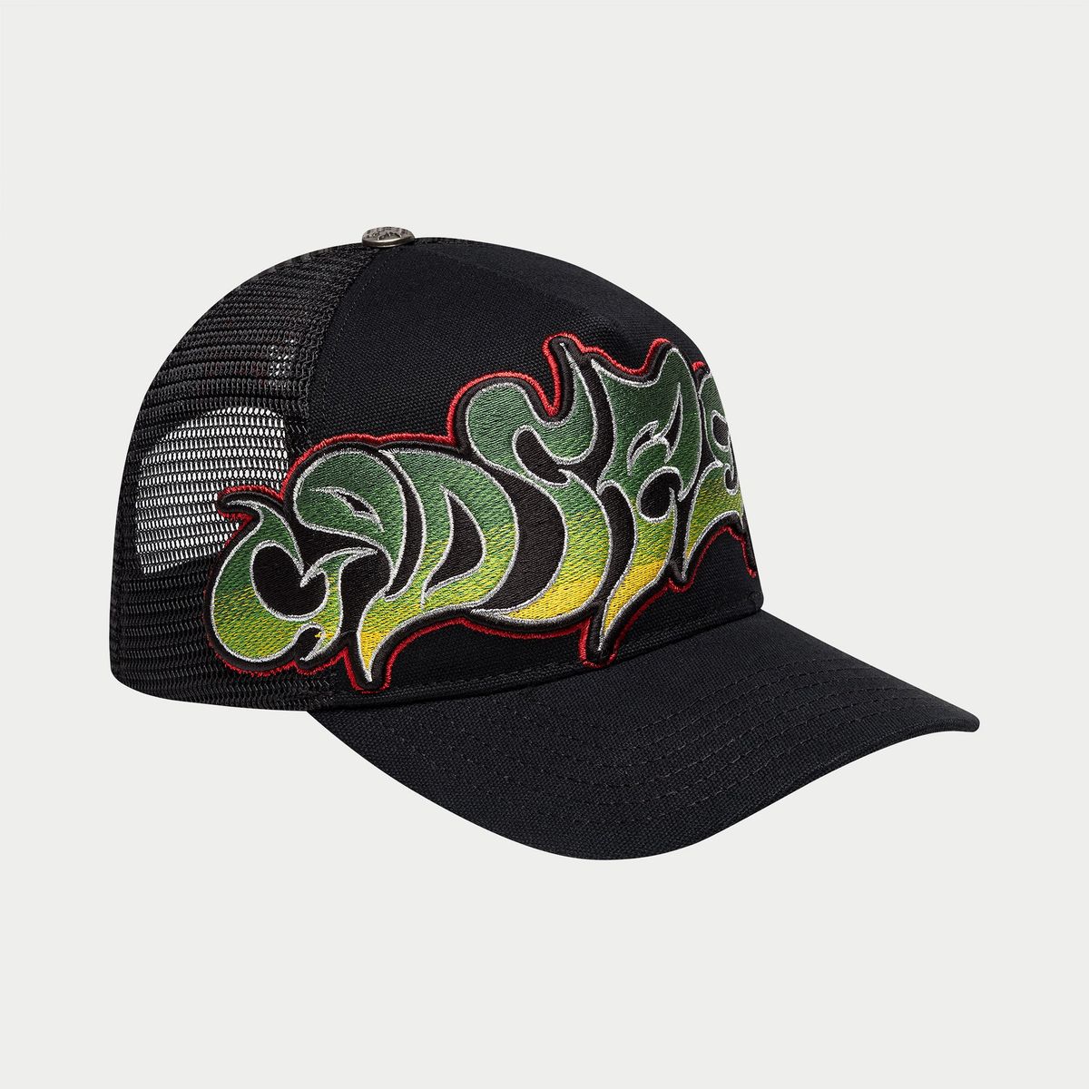Godspeed  GS Neo Trucker Hat (Black/Yellow/Red) BOOM